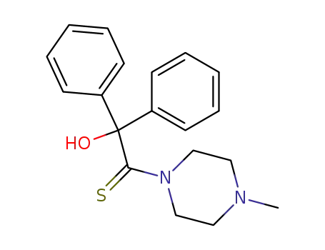 Molecular Structure of 59408-59-2 (2-hydroxy-1-(4-methylpiperazin-1-yl)-2,2-diphenylethanethione)