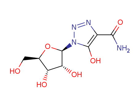 59343-64-5,5-hydroxy-1-(beta-D-ribofuranosyl)-1,2,3-triazole-4-carboxamide,5-hydroxy-1-(beta-D-ribofuranosyl)-1,2,3-triazole-4-carboxamide