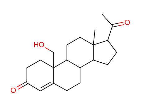 Molecular Structure of 596-63-4 (19-HYDROXYPROGESTERONE)