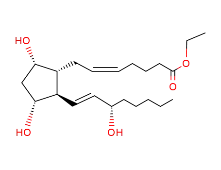 Molecular Structure of 53764-89-9 (prostaglandin F2 ethyl ester)