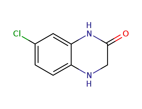 Molecular Structure of 66367-05-3 (7-CHLORO-3,4-DIHYDRO-1H-QUINOXALIN-2-ONE)