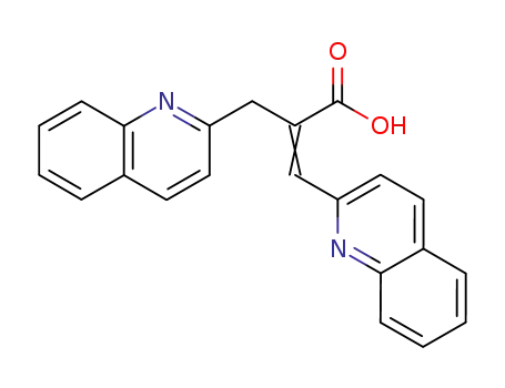 Molecular Structure of 5395-51-7 ((2Z)-3-quinolin-2-yl-2-(quinolin-2-ylmethyl)prop-2-enoic acid)
