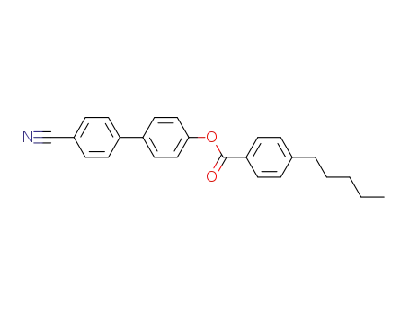 Molecular Structure of 59443-80-0 (4-Cyanobiphenyl-4'-pentylbenzoate)