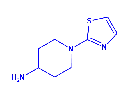 Molecular Structure of 596818-05-2 (1-(2-Thiazolyl)-4-piperidinamine)