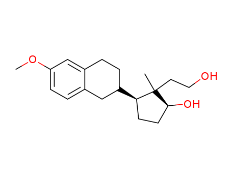 53940-77-5,Cyclopentaneethanol, 2-hydroxy-1-methyl-5-(1,2,3,4-tetrahydro-6-methox y-2-naphthalenyl)-, (1S-(1-alpha,2-beta,5-beta(S*)))-,9,11-Seco-11-hydroxyestradiol3-methyl ether