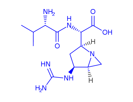 59458-27-4,ficellomycin,Glycine,2-[4-[(aminoiminomethyl)amino]-1-azabicyclo[3.1.0]hex-2-yl]-N-valyl-; AntibioticU 47929; Ficellomycin; U 47929