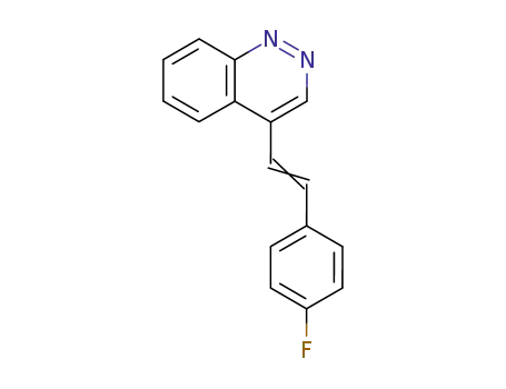 Molecular Structure of 5387-94-0 (4-[2-(4-fluorophenyl)ethenyl]cinnoline)