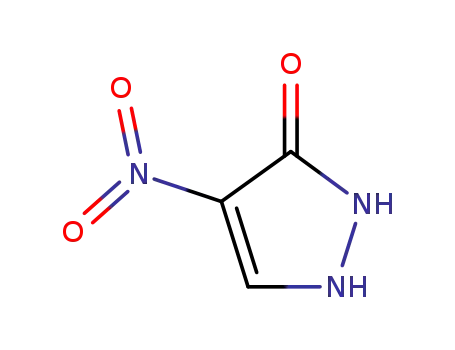 Molecular Structure of 53666-92-5 (3H-Pyrazol-3-one,1,2-dihydro-4-nitro-(9CI))