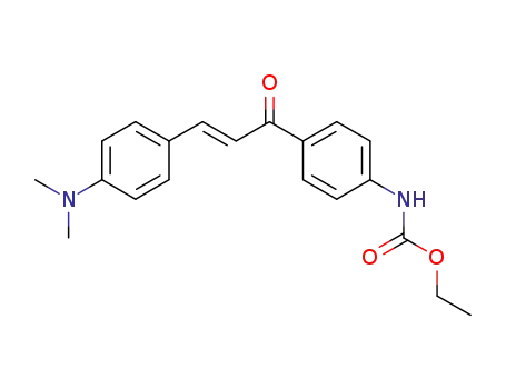 Molecular Structure of 5394-70-7 (ethyl (4-{(2E)-3-[4-(dimethylamino)phenyl]prop-2-enoyl}phenyl)carbamate)