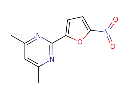 Molecular Structure of 59-35-8 (4,6-DIMETHYL-2-(5-NITRO-2-FURYL)PYRIMIDINE)