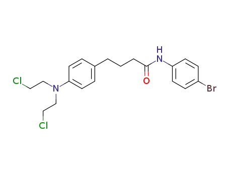 Molecular Structure of 53760-53-5 (4-{4-[bis(2-chloroethyl)amino]phenyl}-N-(4-bromophenyl)butanamide)