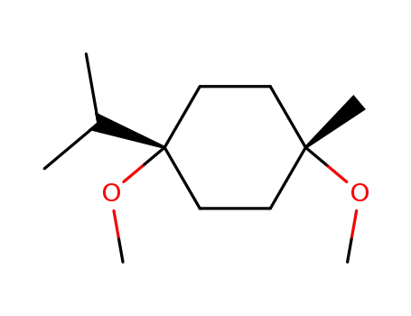 Molecular Structure of 59922-36-0 (1,4-dimethoxy-1-methyl-4-(propan-2-yl)cyclohexane)