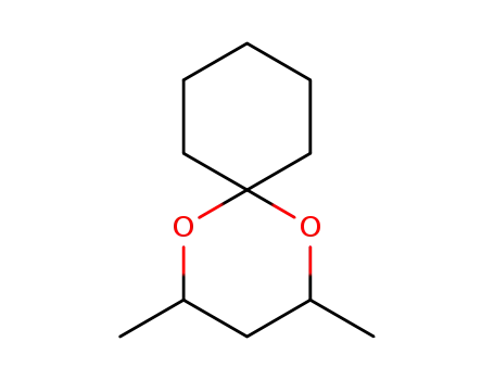 Molecular Structure of 5422-00-4 (2,4-dimethyl-1,5-dioxaspiro[5.5]undecane)
