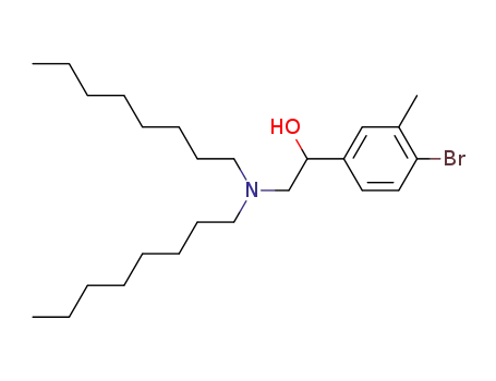 Molecular Structure of 5428-83-1 (1-(4-bromo-3-methyl-phenyl)-2-(dioctylamino)ethanol)