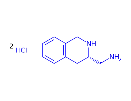 Molecular Structure of 54329-61-2 (3-AMINOMETHYL-1,2,3,4-TETRAHYDROISOQUINOLINE DIHYDROCHLORIDE)