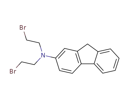 Molecular Structure of 6036-92-6 (9H-Fluoren-2-amine, N,N-bis (2-bromoethyl)-)