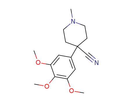 4-Piperidinecarbonitrile,1-methyl-4-(3,4,5-trimethoxyphenyl)- cas  5436-04-4