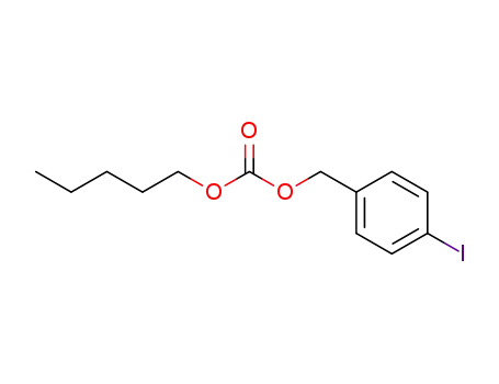 Molecular Structure of 60075-67-4 (p-Iodobenzylpentyl=carbonate)