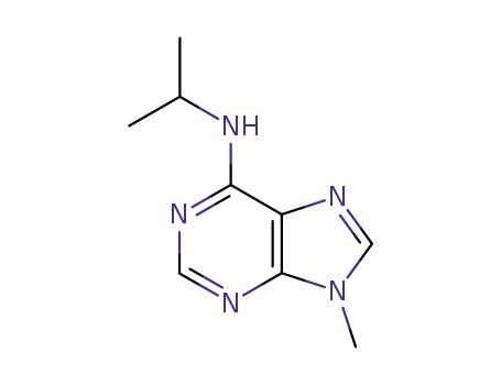 Molecular Structure of 5418-12-2 (9-methyl-N-(propan-2-yl)-9H-purin-6-amine)