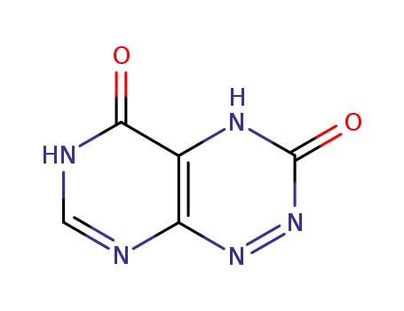 Molecular Structure of 54185-68-1 (1,2-dihydropyrimido[5,4-e][1,2,4]triazine-3,5-dione)