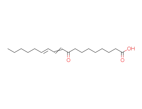 Molecular Structure of 54665-32-6 (9-oxo-10,12-octadecadienoic acid)