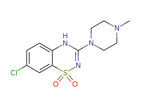 2H-1,2,4-Benzothiadiazine,7-chloro-3-(4-methyl-1-piperazinyl)-, 1,1-dioxide