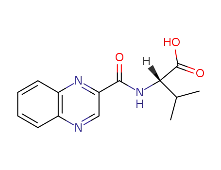 Molecular Structure of 6015-43-6 (N-(quinoxalin-2-ylcarbonyl)valine)