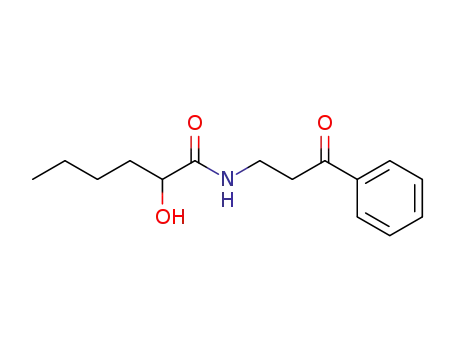 2-hydroxy-N-(3-oxo-3-phenylpropyl)hexanamide