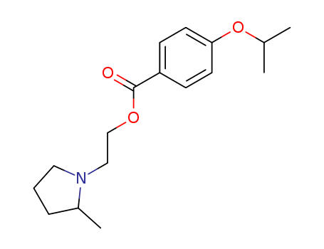 Benzoic acid,4-(1-methylethoxy)-, 2-(2-methyl-1-pyrrolidinyl)ethyl ester cas  5411-23-4