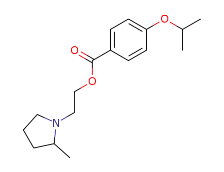 Molecular Structure of 5411-23-4 (2-(2-methylpyrrolidin-1-yl)ethyl 4-(propan-2-yloxy)benzoate)