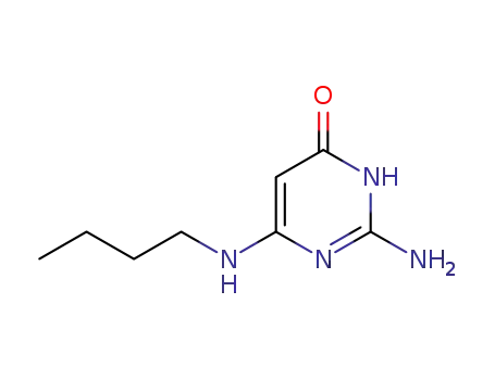 Molecular Structure of 60462-37-5 (2-AMino-6-(butylaMino)pyriMidin-4-ol)