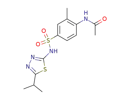 4-acetylamino-3-methyl-benzenesulfonic acid-(5-isopropyl-[1,3,4]thiadiazol-2-ylamide)