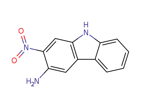 Molecular Structure of 60564-31-0 (2-nitro-9H-carbazol-3-amine)