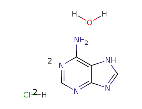 Molecular Structure of 6055-72-7 (Adenine hydrochloride hemihydrate)
