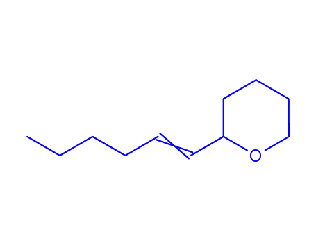 Molecular Structure of 54730-51-7 (2-[(1E)-hex-1-en-1-yl]tetrahydro-2H-pyran)