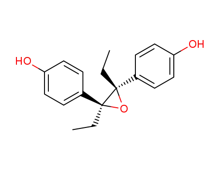 Molecular Structure of 6052-82-0 (diethylstilbestrol epoxide)