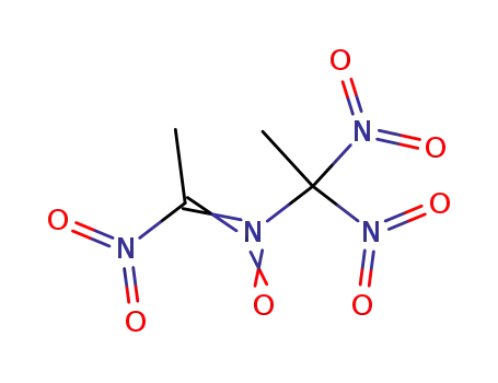Molecular Structure of 5448-02-2 (1,1-dinitroethyl-(1-nitroethylidene)-oxido-azanium)
