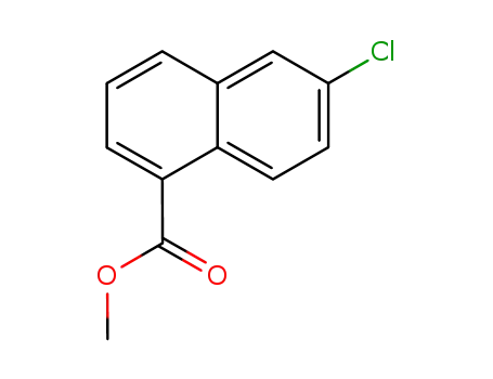 Molecular Structure of 5471-30-7 (methyl 6-chloronaphthalene-1-carboxylate)