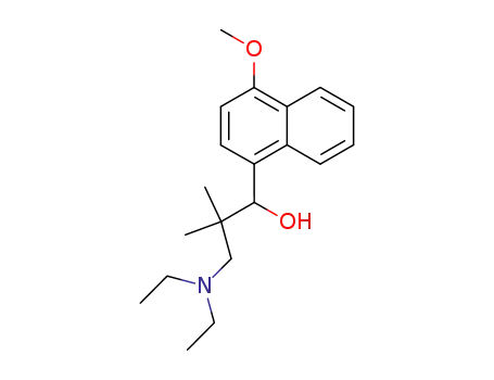 Molecular Structure of 5471-17-0 (3-diethylamino-1-(4-methoxynaphthalen-1-yl)-2,2-dimethyl-propan-1-ol)
