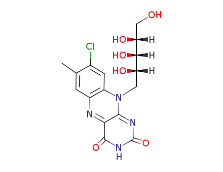 1-(8-chloro-7-methyl-2,4-dioxo-3,4-dihydrobenzo[g]pteridin-10(2H)-yl)-1-deoxypentitol
