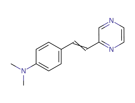 Molecular Structure of 5471-72-7 (N,N-dimethyl-4-[2-(pyrazin-2-yl)ethenyl]aniline)