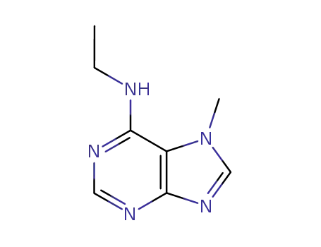 Molecular Structure of 5470-51-9 (N-ethyl-7-methyl-7H-purin-6-amine)