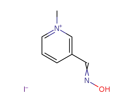 Molecular Structure of 6060-51-1 (3-[(E)-(hydroxyimino)methyl]-1-methylpyridinium)