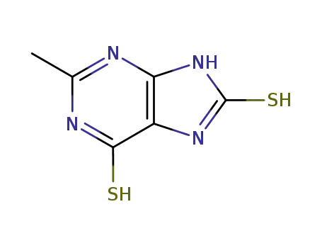 Molecular Structure of 5453-11-2 (2-methyl-7,9-dihydro-3H-purine-6,8-dithione)