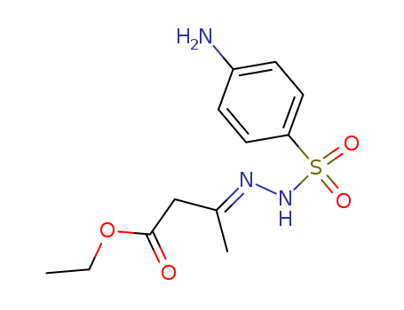Butanoic acid,3-[2-[(4-aminophenyl)sulfonyl]hydrazinylidene]-, ethyl ester cas  5448-67-9