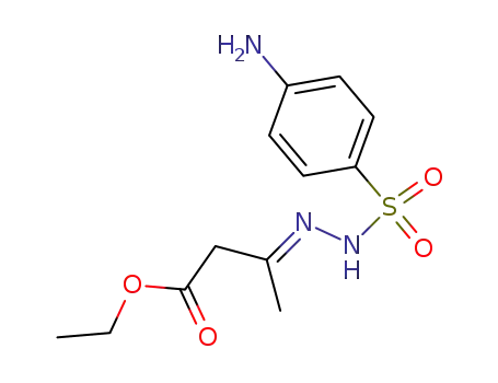 Molecular Structure of 5448-67-9 (ethyl (3E)-3-{[(4-aminophenyl)sulfonyl]hydrazono}butanoate)