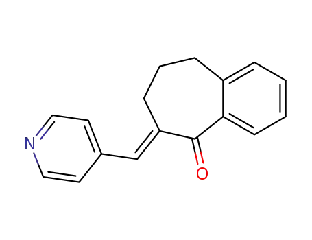 Molecular Structure of 54752-39-5 (6-(pyridin-4-ylmethylidene)-6,7,8,9-tetrahydro-5H-benzo[7]annulen-5-one)