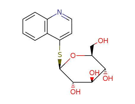 Quinoline, 4-(b-D-glucopyranosylthio)- (7CI,8CI)