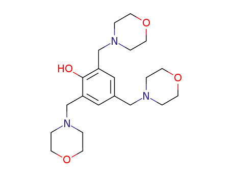 Molecular Structure of 5464-87-9 (2,4,6-tris(morpholin-4-ylmethyl)phenol)