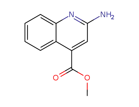 Molecular Structure of 5471-28-3 (methyl 2-aminoquinoline-4-carboxylate)